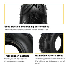 HIAORS tire on a mini bike in outdoor setting for versatile weekend riding