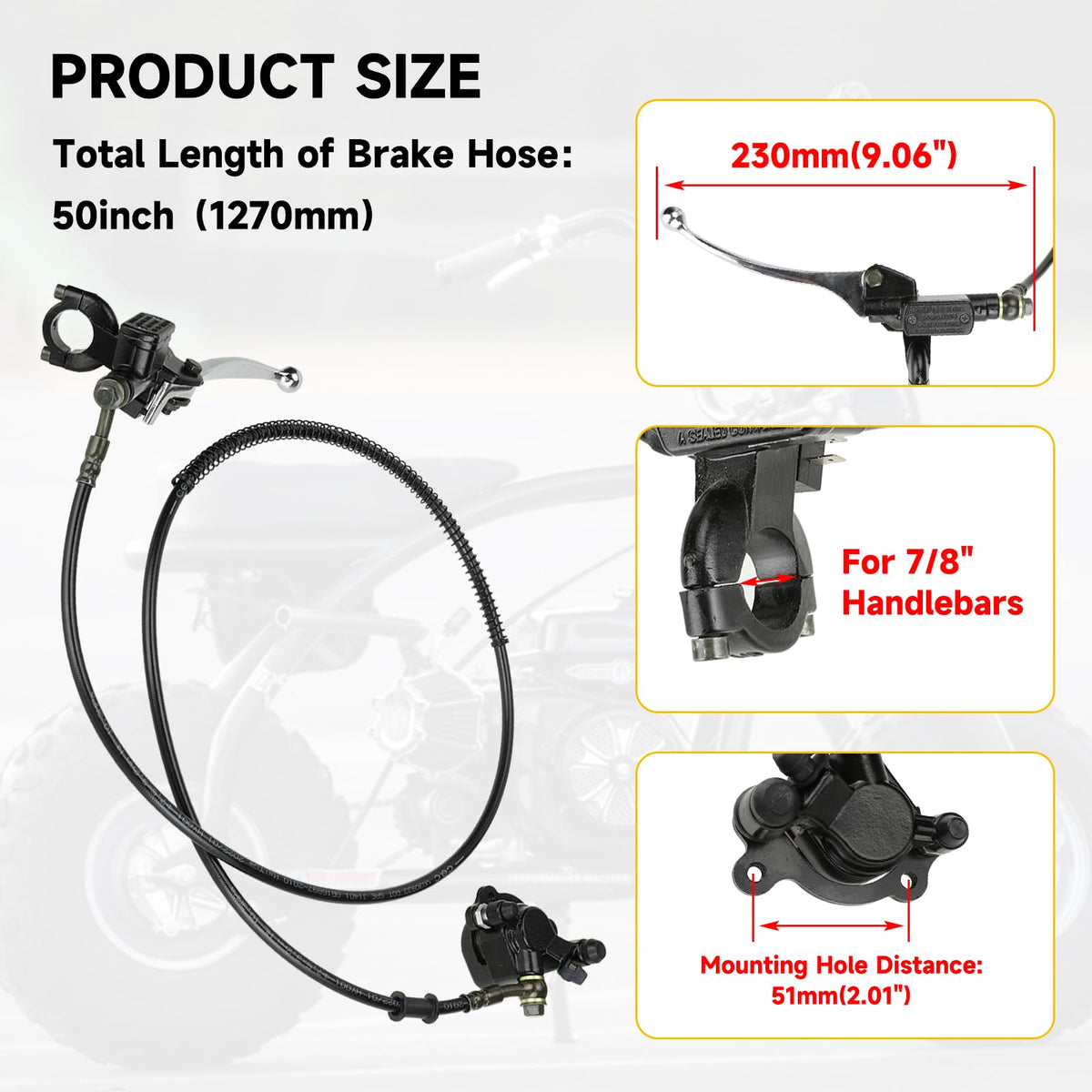 HIAORS master cylinder mounted on handlebar demonstrating ergonomic control