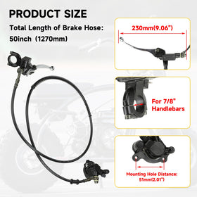 HIAORS master cylinder mounted on handlebar demonstrating ergonomic control