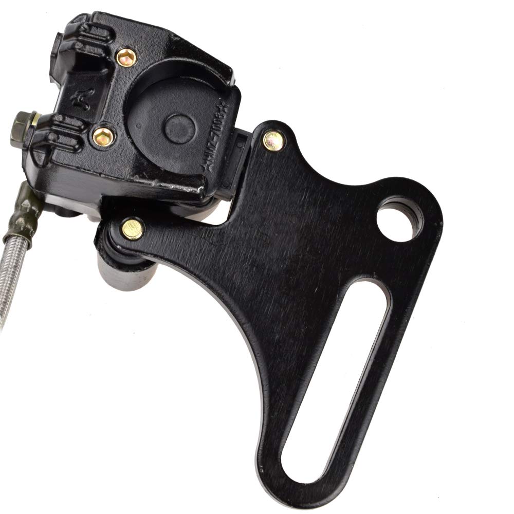 HIAORS rear brake mounted on pit bike demonstrating practical installation benefit