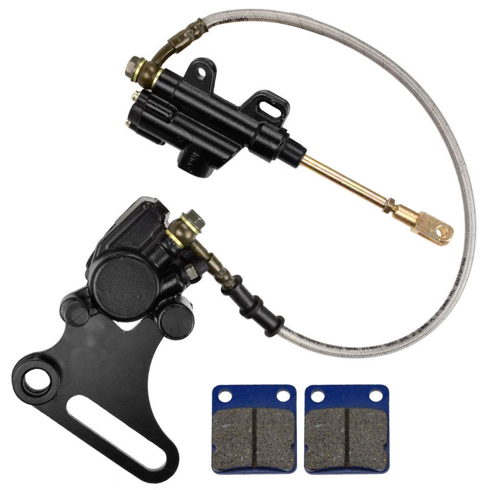 HIAORS rear brake assembly front view showing complete unit for easy replacement