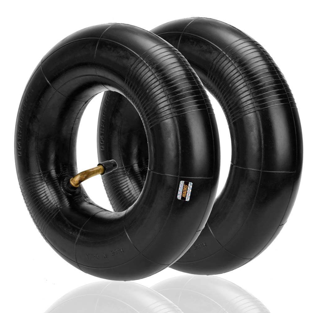 HIAORS full-length inner tube flat lay showing shape and fit for 9x3.50-4 tires