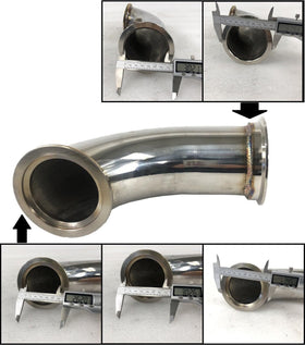 HiBuyer view of flange face showing 3" inner diameter for accurate mating
