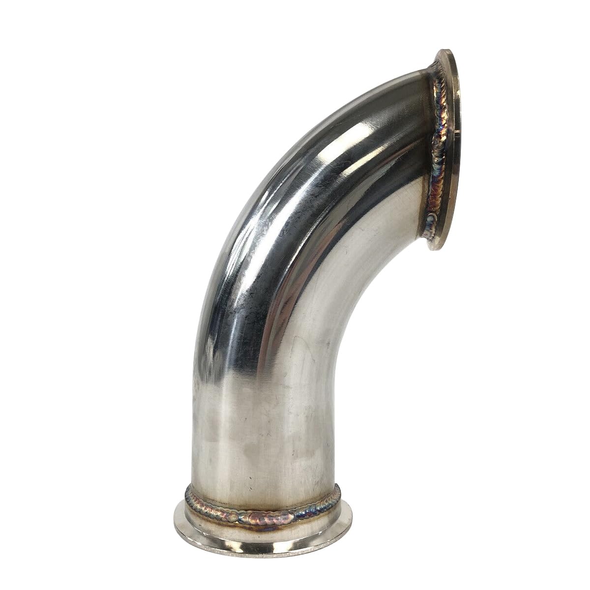 HiBuyer elbow fitted to a turbo outlet demonstrating easy V-band connection