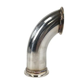 HiBuyer elbow fitted to a turbo outlet demonstrating easy V-band connection