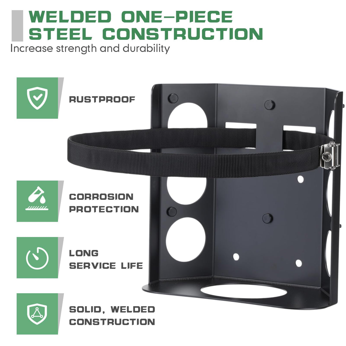 Hicarer bracket mounted on vehicle roll bar, shows vehicle-ready mounting option
