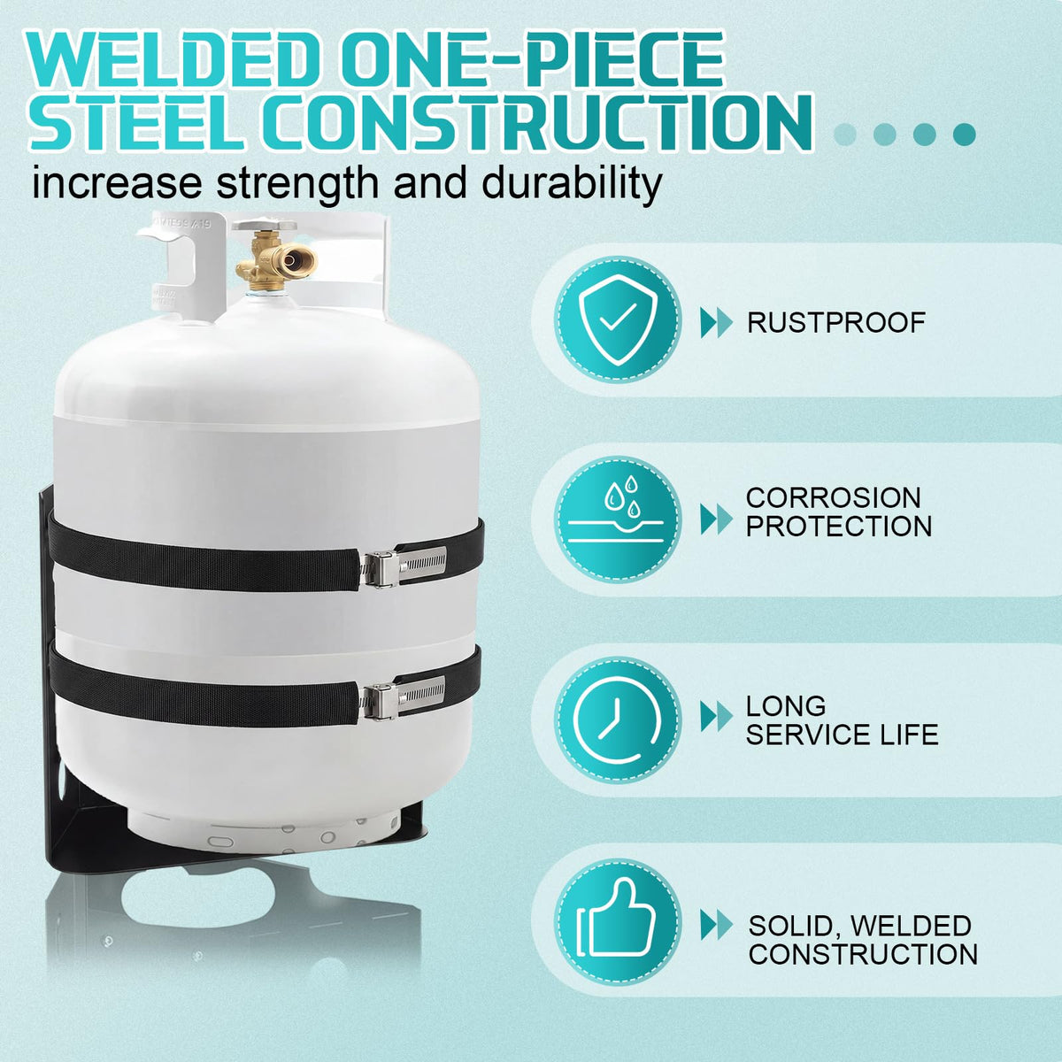Hicarer rubber bumper detail protecting tank finish and reducing vibration