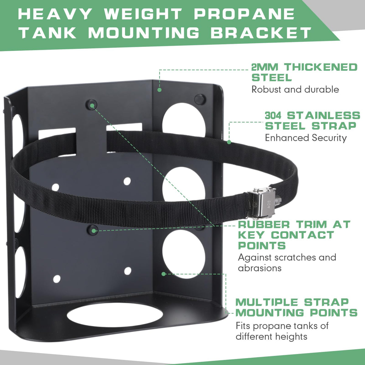 Hicarer rubber bumpers and padding at contact points, prevents scratches and vibration