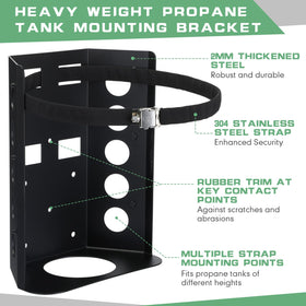 Hicarer stainless strap and quick-release latch detail for secure fastening