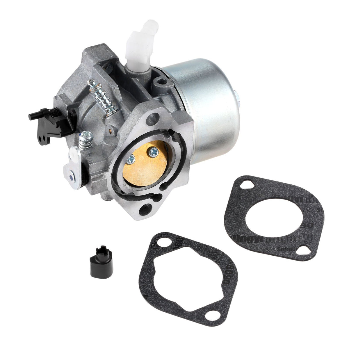 Hicello carburetor close-up of jets and passages for improved fuel delivery reliability