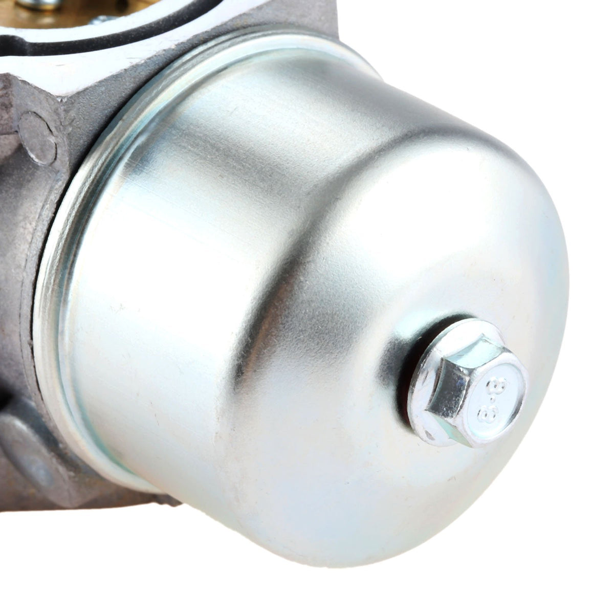 Hicello carburetor installed on mower in yard showing reliable start and steady idle