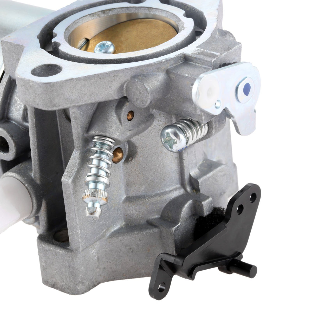 Hicello carburetor next to ruler for scale confirming correct size and fitment confidence