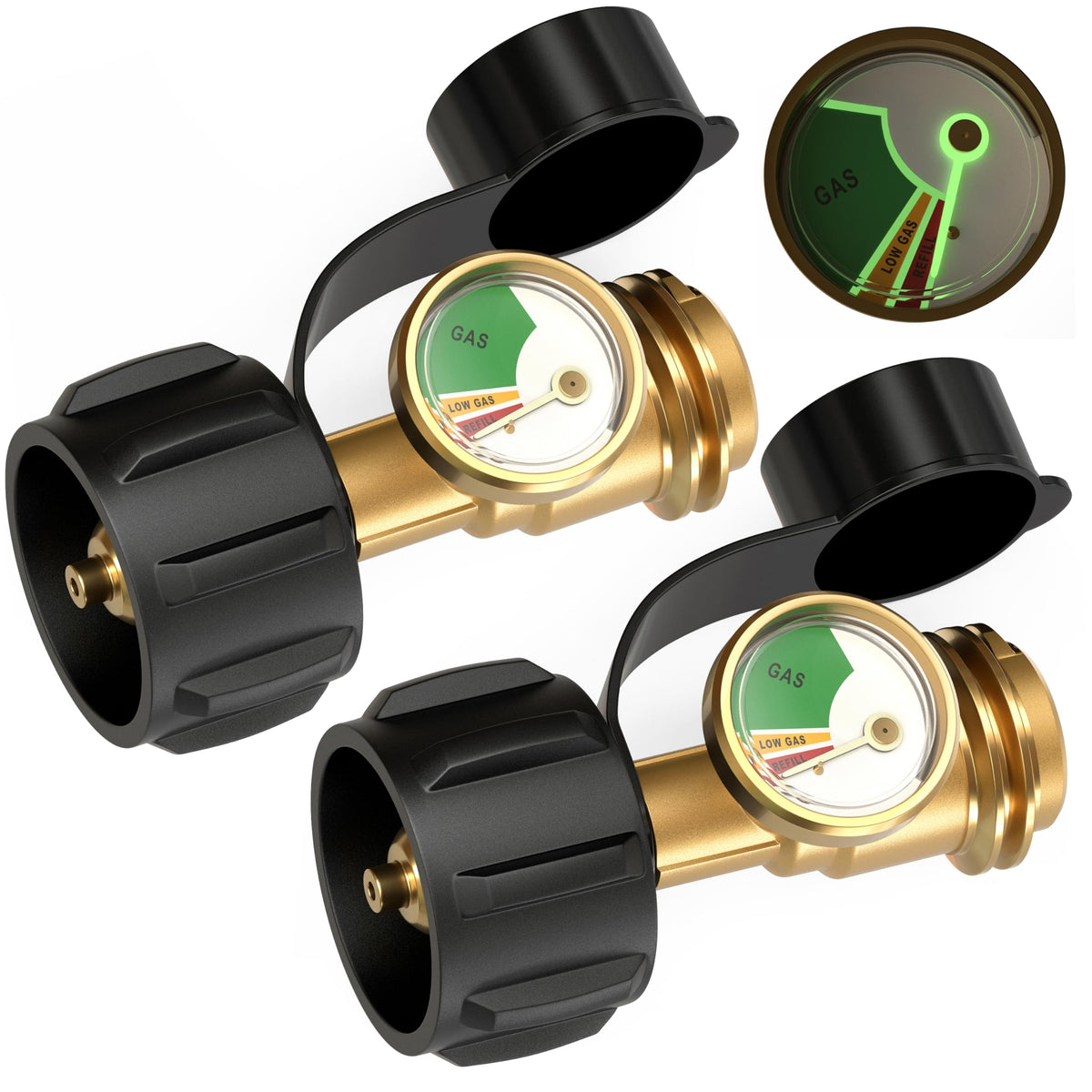 HICOOI gauge front view showing clear dial and quick reading benefit