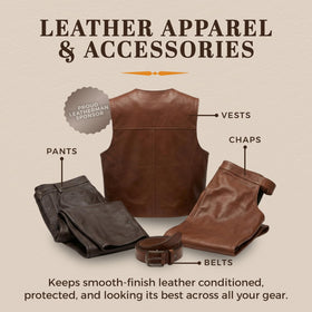 Hide-Bracer applied with cloth illustrating gentle cleaning and safe application