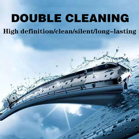 HIDOFILT blades wiping a wet windshield providing clearer view in rain