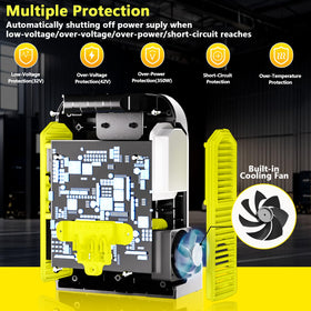Hiesuan LED emergency light on high, bright 300 lm illumination for safety