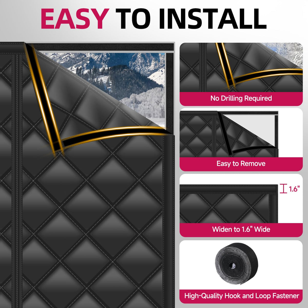 Hifor curtain allowing pet to pass through hands-free for convenience and safety