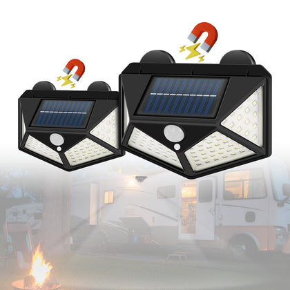 Hifor front view of both lights showing compact design and instant mounting benefit