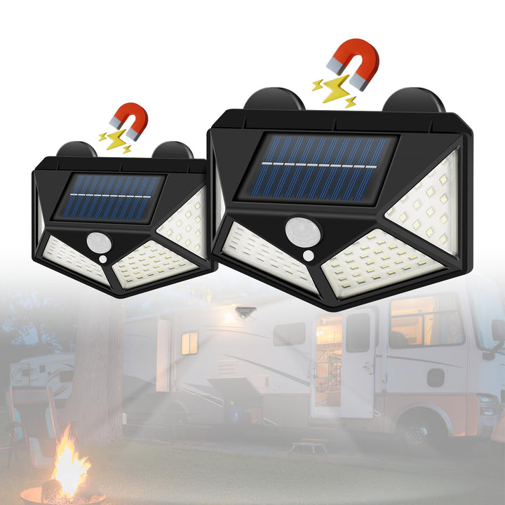 Hifor front view of both lights showing compact design and instant mounting benefit