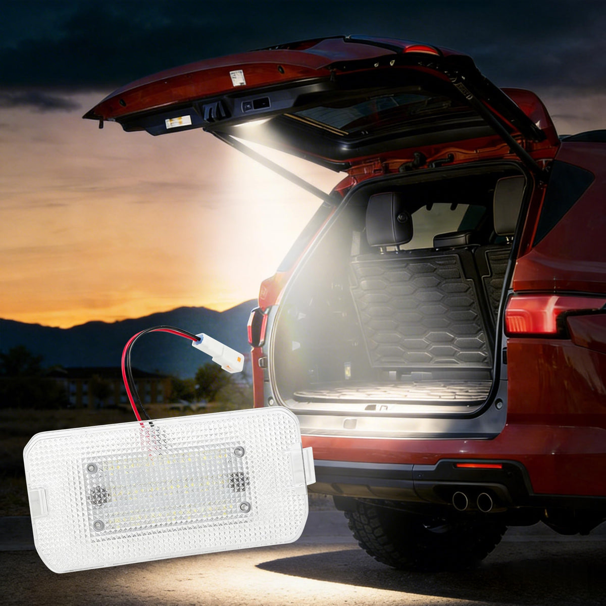 HIGH FLYING front view assembled light showing clean factory fit and modern look