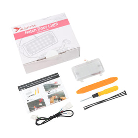 HIGH FLYING included pry tool and kit components protecting trim during install benefit