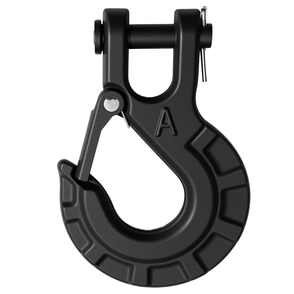 High-PQ front-facing winch hook showing sturdy forged shape and quick attachment benefit