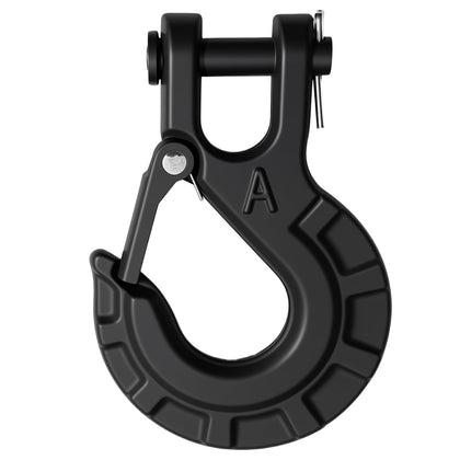 High-PQ front-facing winch hook showing sturdy forged shape and quick attachment benefit