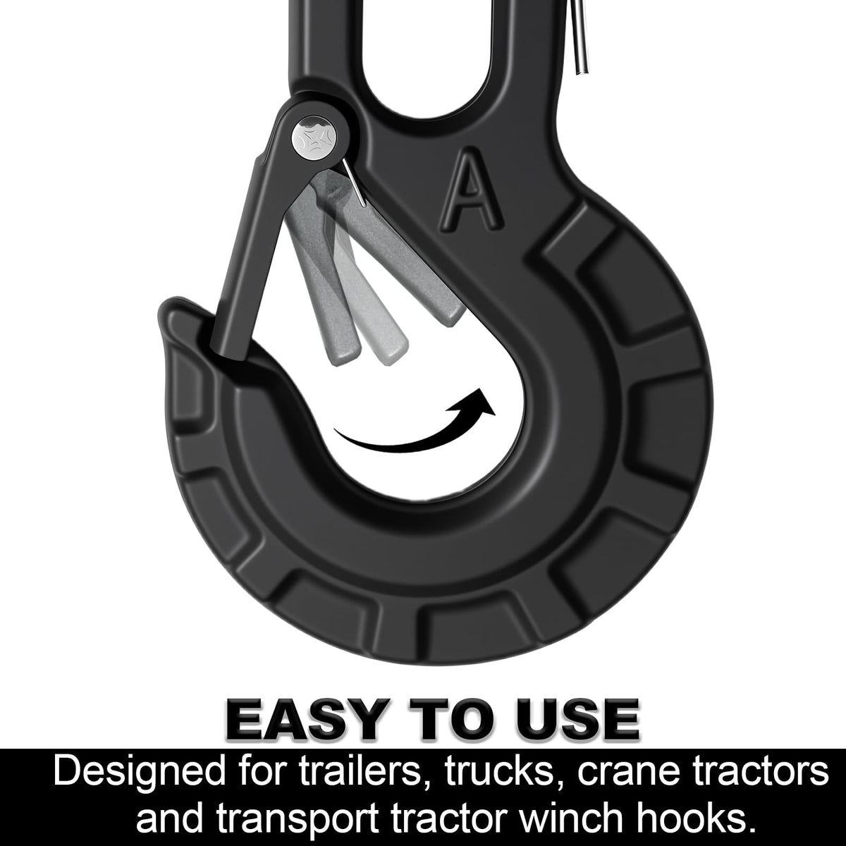 High-PQ hook attached to ATV during recovery demonstrating reliable heavy-duty performance