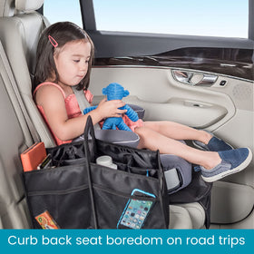 High Road car caddy interior dividers holding cups upright and preventing spills while driving