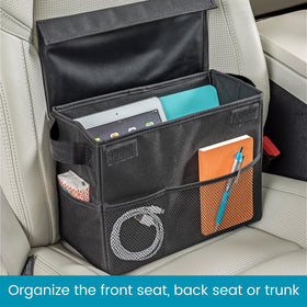 High Road Carganizer bottom grip strips prevent sliding in vehicle