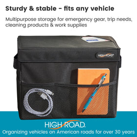 High Road Carganizer lid closed hides clutter and secures items