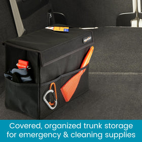 High Road Carganizer open interior holds tablet and travel supplies