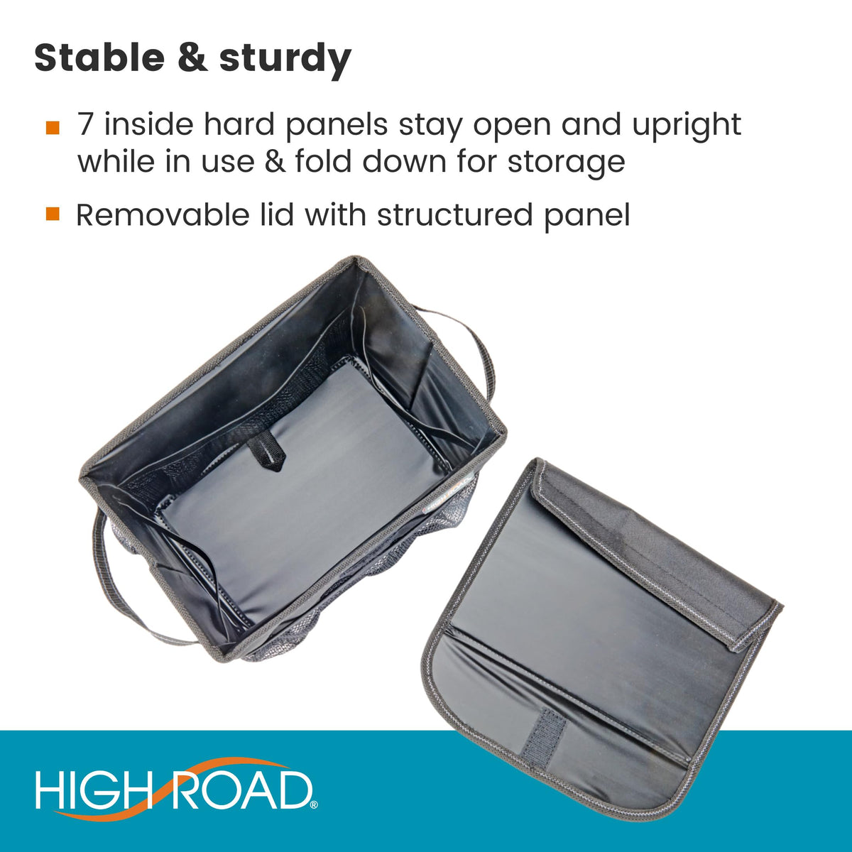High Road Carganizer exterior pockets detail with easy-access storage benefit
