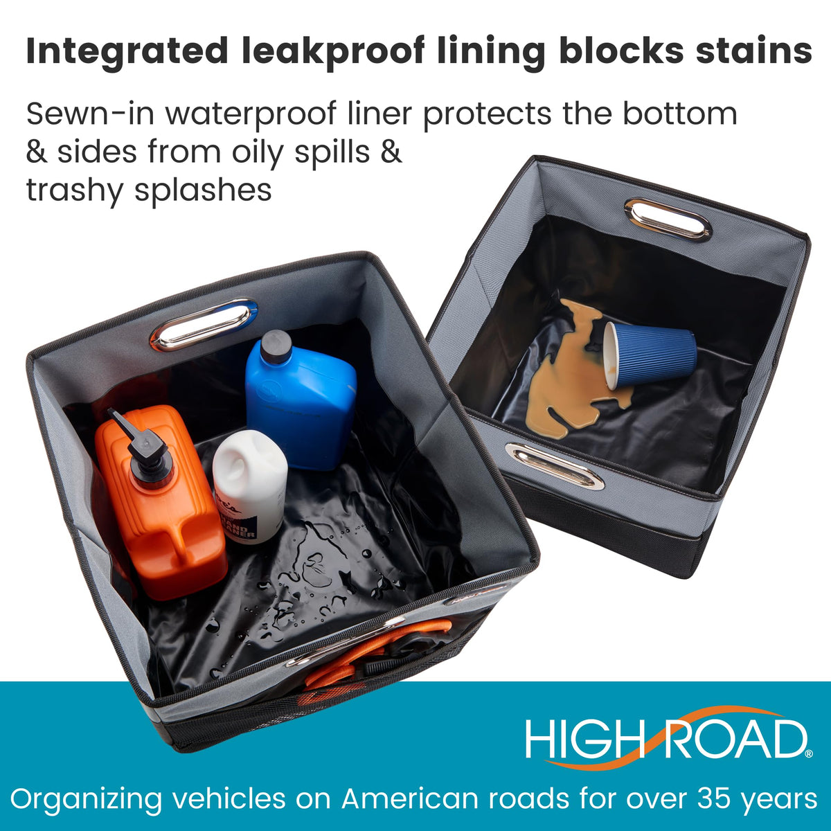 High Road CargoCube loaded in car trunk demonstrating organized cargo transport