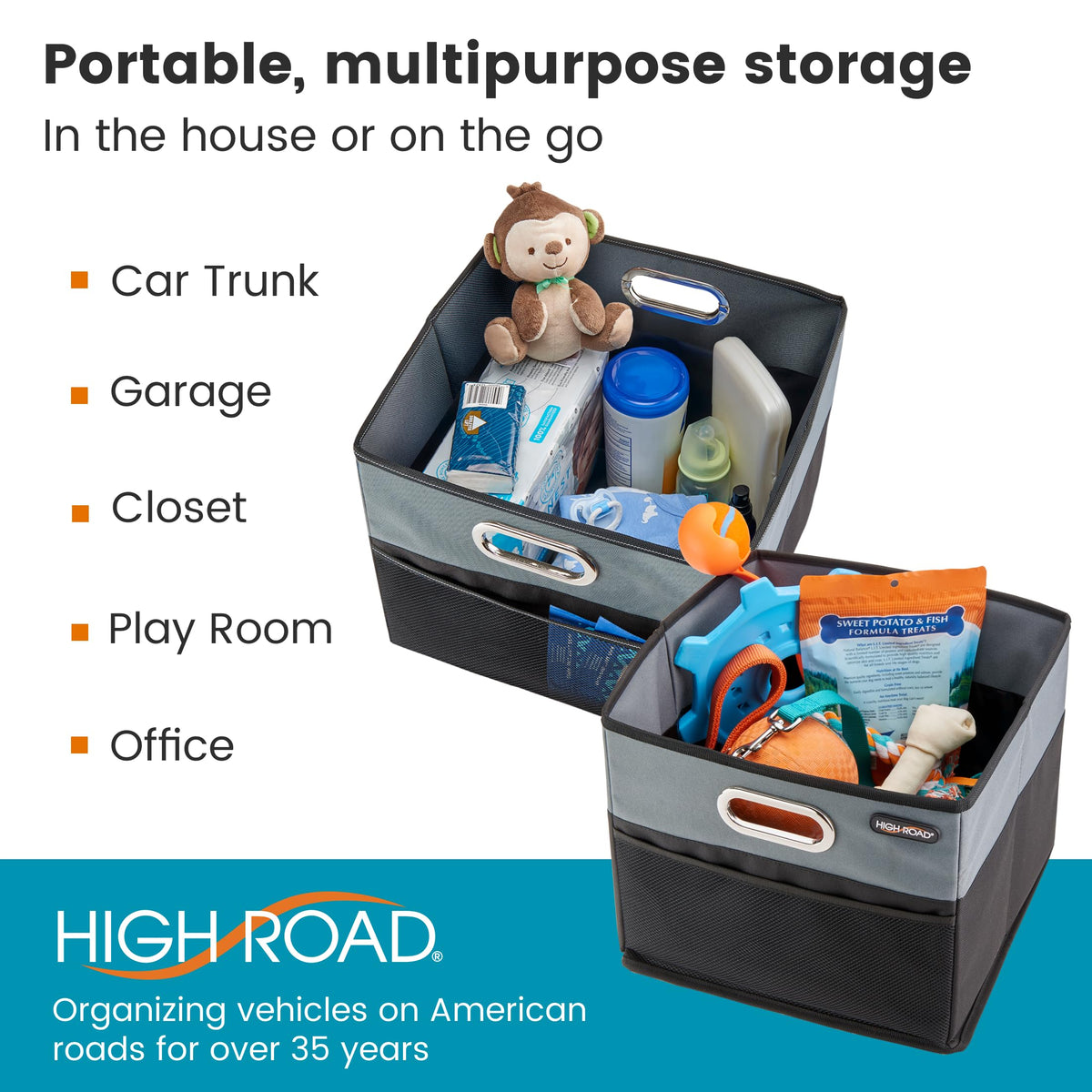 High Road CargoCube interior vinyl liner close-up for easy spill cleanup