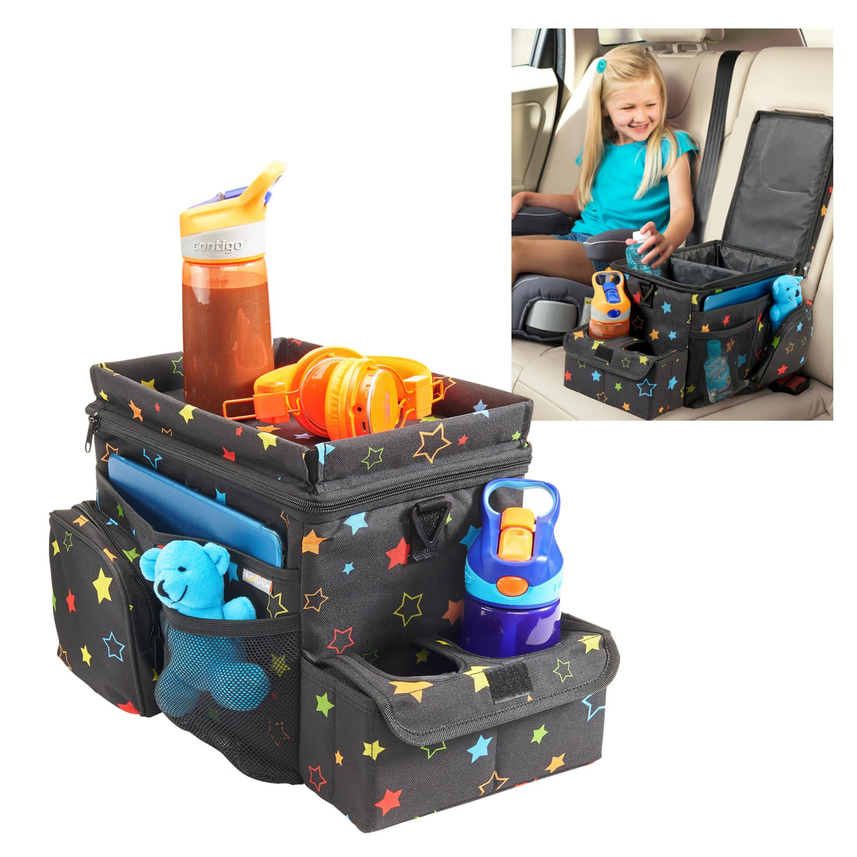 High Road CarHop front view showing organized cooler and tray benefits