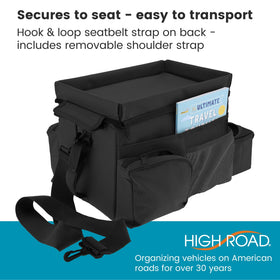 High Road CarHop carried by shoulder strap for portable use