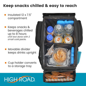 High Road CarHop side pocket detail storing wipes and small items