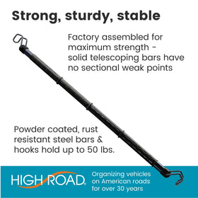 High Road close-up of rubber grip sleeve preventing hanger slippage