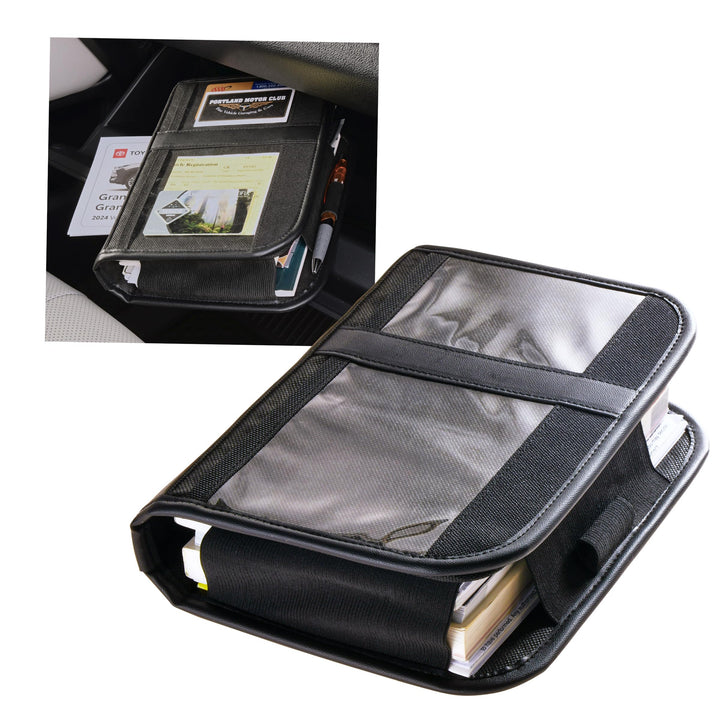 High Road front view of organizer showing compact storage benefit