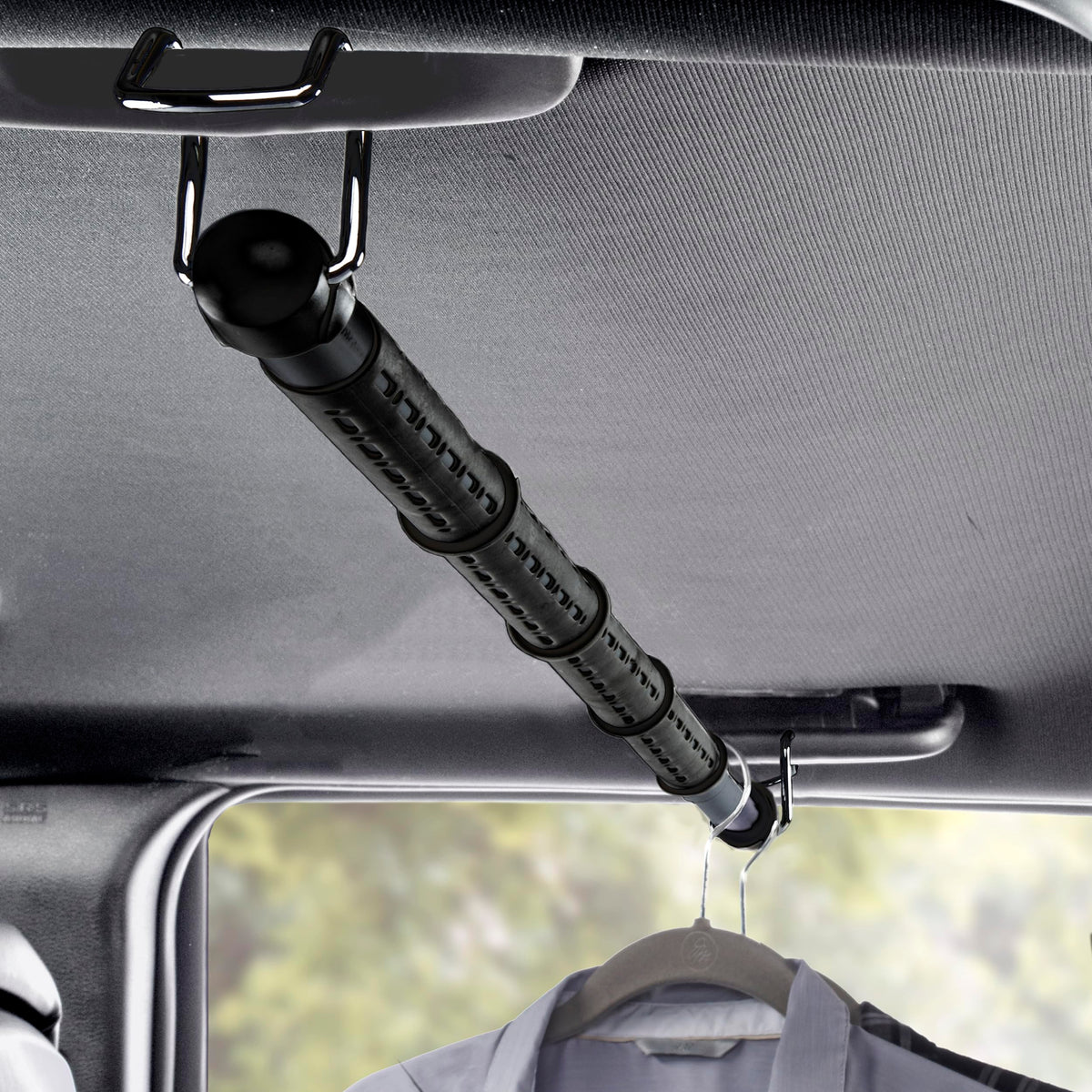 High Road front view packaging showing full garment rod and benefits