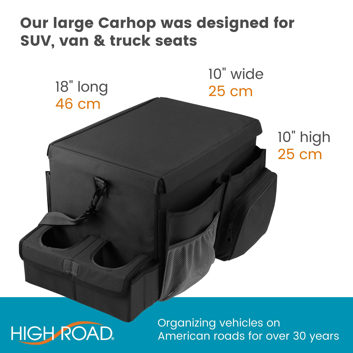 High Road in-car installed on passenger seat providing a stable workstation