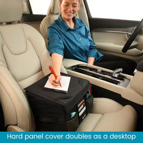 High Road close-up of front pockets showing phone and pen organization benefit
