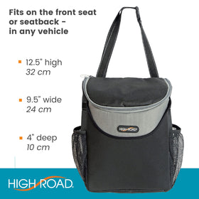 High Road next to bottles showing compact size and capacity benefit