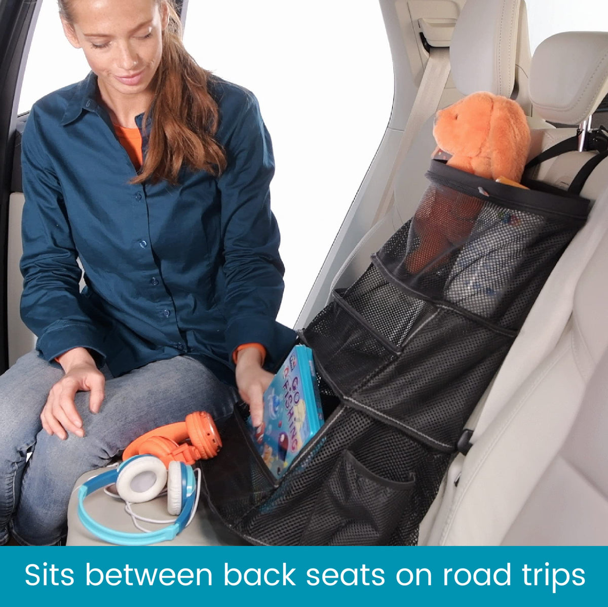 High Road side pocket holding a bottle for spill-prevention convenience