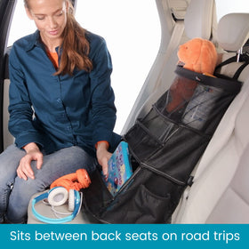 High Road side pocket holding a bottle for spill-prevention convenience