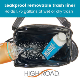 High Road side pocket holding a water bottle and wipes for organized convenience