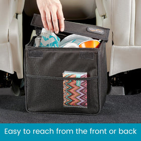 High Road side pocket holding tissues and wipes for quick access