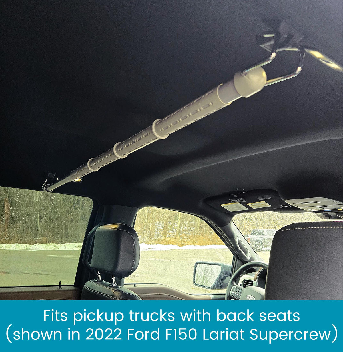 High Road removed and stored flat in trunk illustrating easy portability