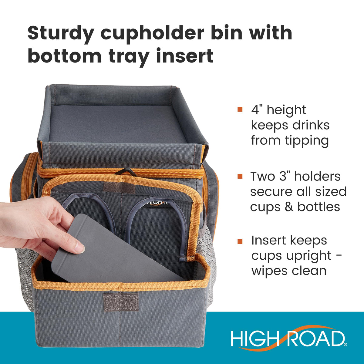high road strap and folded storage showing portability and compact packing